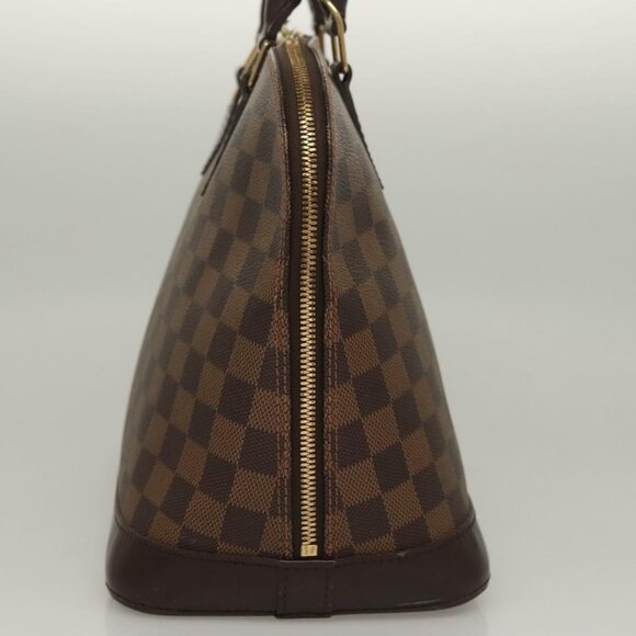 LOUIS VUITTON Damier Ebene Alma Hand Bag N51131 LV Auth 135641 - Picture 4 of 16